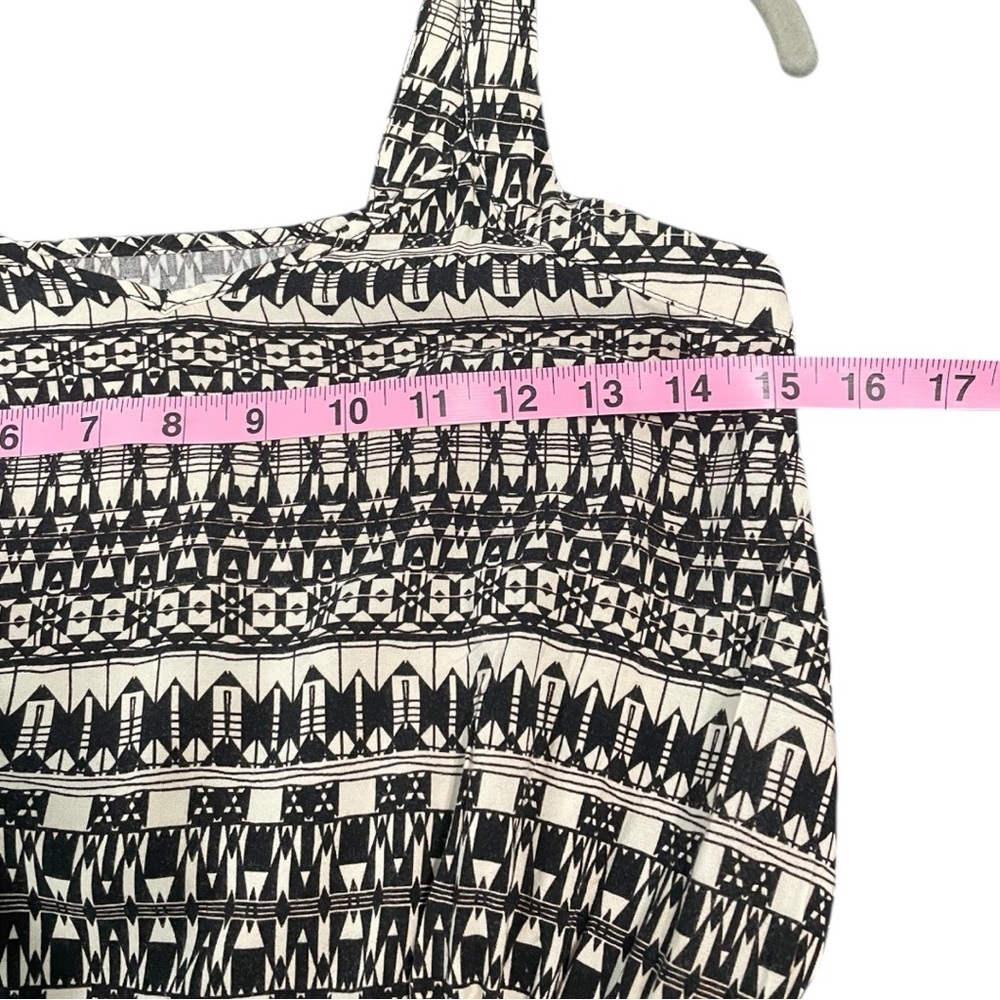 Harmony + Havoc Jumpsuit In Black and Cream Geo Design. - Picture 8 of 13